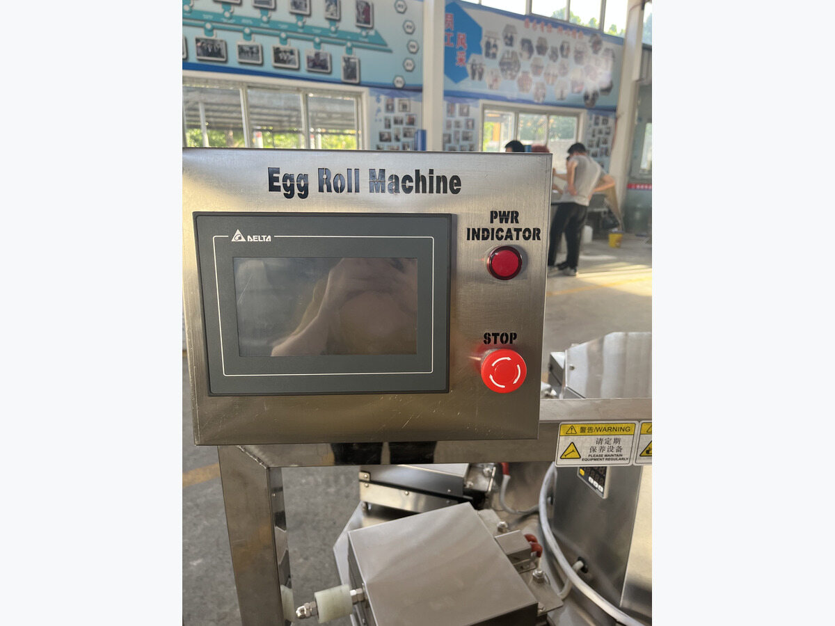 Egg roll wafer baking machine control panel.