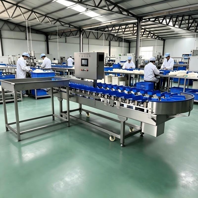 Weight grading machine in workshop